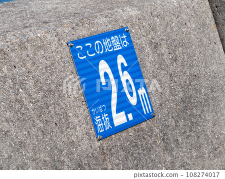 海平面顯示表。 海平面顯示表。 108274017