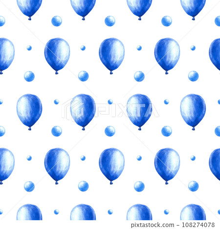 Blue air balloon with bubbles and peas seamless pattern It is a baby boy, newborn or birthday party Hand painted watercolor illustration isolated on white background Base for wrapping paper, wallpaper Blue air balloon with bubbles and peas seamless pattern It is a baby boy, newborn or birthday party Hand painted watercolor illustration isolated on white background Base for wrapping paper, wallpaper 108274078