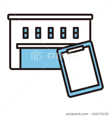 Distribution center clipboard confirmation icon Distribution center clipboard confirmation icon 108274150