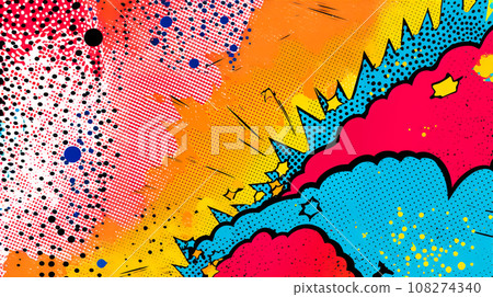 Comic book colourful background Comic book colourful background 108274340
