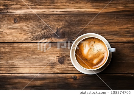 Flat lay composition of coffee cup Flat lay composition of coffee cup 108274705