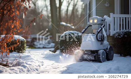 Robot snow plow Robot snow plow 108274729