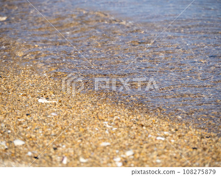 沙灘上的沙灘特寫。 沙灘上的沙灘特寫。 108275879