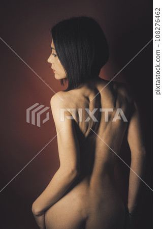Beautiful lady underwear model in studio Beautiful lady underwear model in studio 108276462