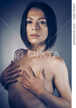 Beautiful lady underwear model in studio Beautiful lady underwear model in studio 108276464