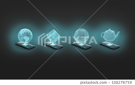 Phone artificial intelligence box, earth, soccer ball, kettle projection mockup Phone artificial intelligence box, earth, soccer ball, kettle projection mockup 108276759
