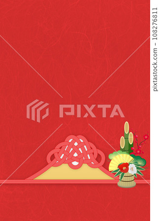 水引裝飾的富士山 108276811