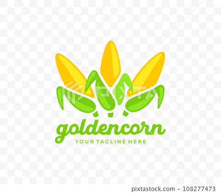 Corn, ear corn, corn cob, maize, food and meal, graphic design. Cob, sweet corn, plant, vegetable, agriculture and farming, vector design and illustration 108277473