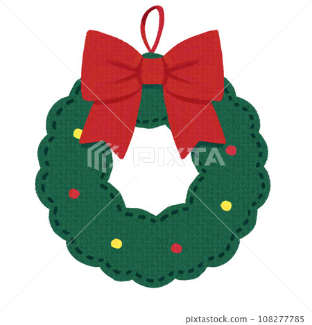 毛氈式聖誕裝飾(聖誕花圈) 毛氈式聖誕裝飾(聖誕花圈) 108277785