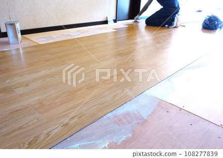 Floor replacement under construction 108277839