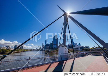 Goodwill Bridge in Brisbane Australia Goodwill Bridge in Brisbane Australia 108278141