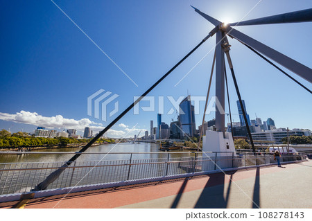 Goodwill Bridge in Brisbane Australia Goodwill Bridge in Brisbane Australia 108278143
