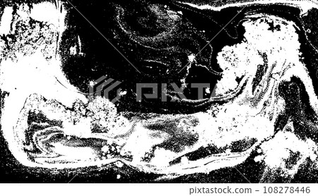 Abstract Marble Black and White Grunge Texture. 108278446