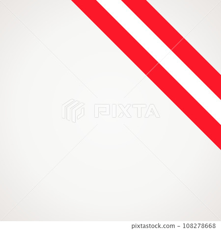 Corner ribbon flag of Austria 108278668