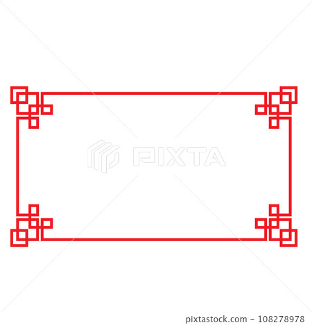 chinese border frame template chinese border frame template 108278978
