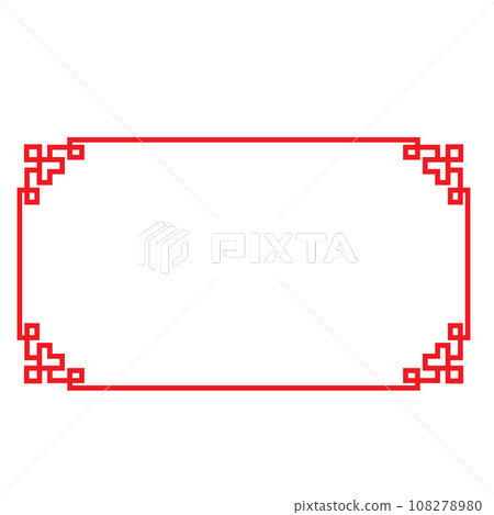 chinese border frame template chinese border frame template 108278980