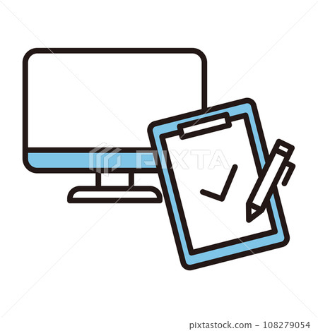 Computer confirmation icon Computer confirmation icon 108279054