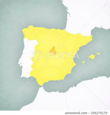 Map of Spain - Madrid 108279170
