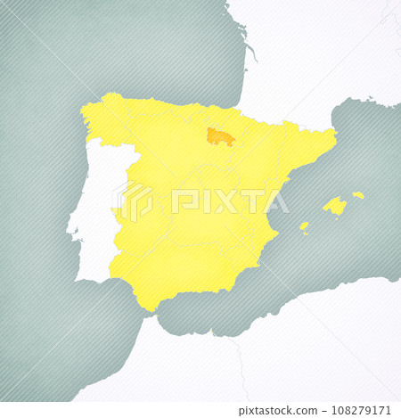 Map of Spain - La Rioja 108279171