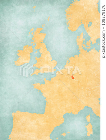 Map of Western Europe - Luxembourg Map of Western Europe - Luxembourg 108279176