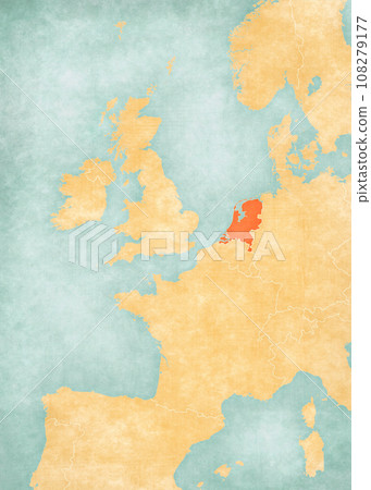Map of Western Europe - Netherlands Map of Western Europe - Netherlands 108279177
