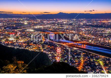 岐阜縣金華山夜景 岐阜縣金華山夜景 108279424