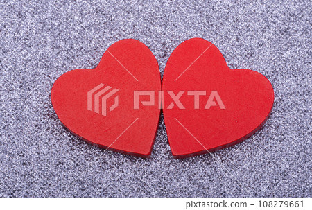 red hearts for Valentine's Day 108279661