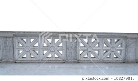 stone railings in Rome stone railings in Rome 108279813