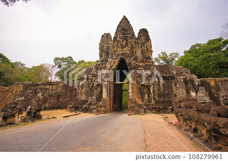 Angkor Thom's South Gate, Cambodia, World Heritage Site Angkor Thom's South Gate, Cambodia, World Heritage Site 108279961