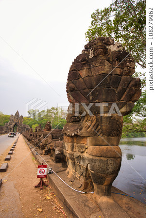 Angkor Thom Bridge Railing, Cambodia, World Heritage Site Angkor Thom Bridge Railing, Cambodia, World Heritage Site 108279962