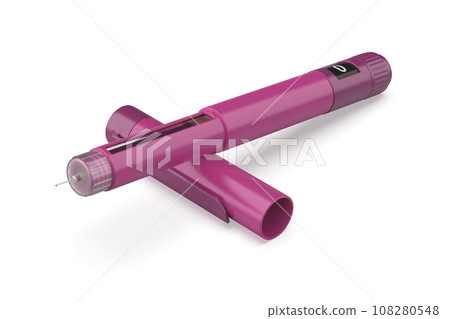Purple insulin injector pen Purple insulin injector pen 108280548