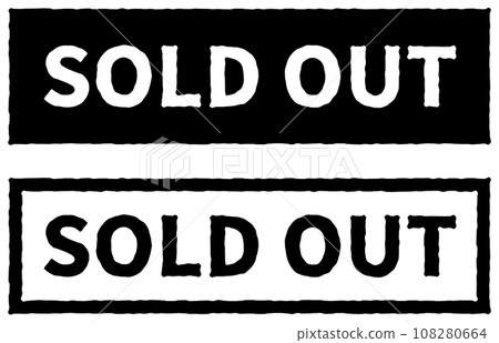 SOLD OUT label black SOLD OUT label black 108280664