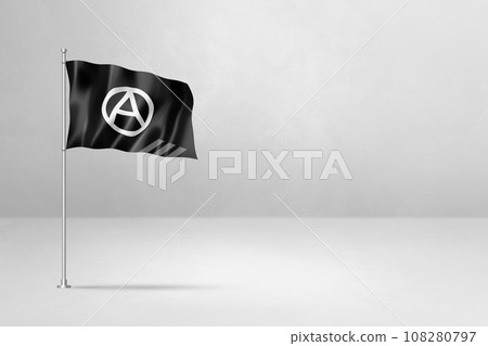 Anarchy flag isolated on white Anarchy flag isolated on white 108280797
