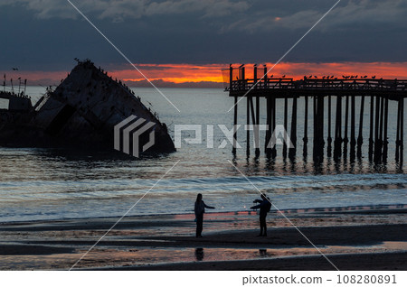 Shipwreck near the Californian Coast 108280891