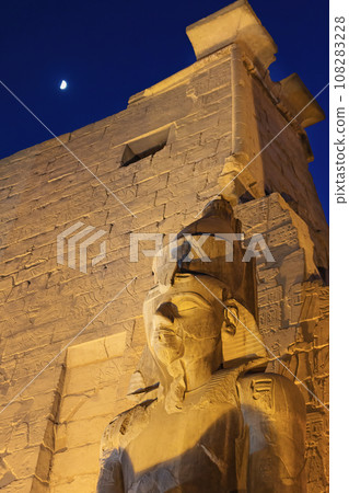 Clopseup view of Statue Of Ramesses II. by The Luxor Temple Luxor. Egypt. Clopseup view of Statue Of Ramesses II. by The Luxor Temple Luxor. Egypt. 108283228