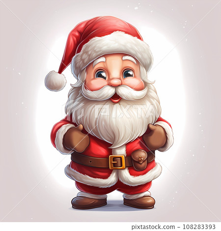 卡通可爱的圣诞老人 108283393