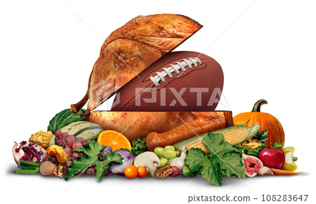 Thanksgiving Turkey On White Thanksgiving Turkey On White 108283647