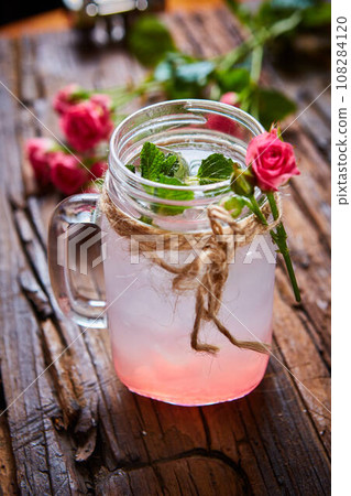 fresh mojito on a rustic table. fresh mojito on a rustic table. 108284120