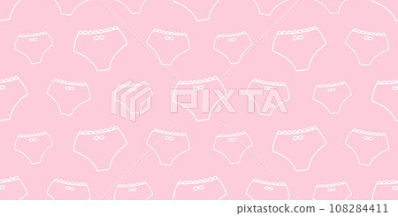Woman Panties seamless pattern bikini background 108284411