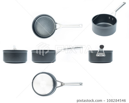 Different views of sauce pan 108284546