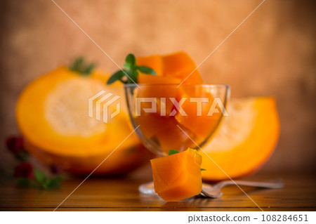 Prepared sweet pumpkin marmalade. Autumn recipes. Prepared sweet pumpkin marmalade. Autumn recipes. 108284651