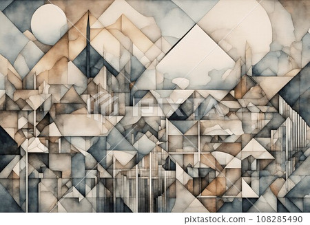 Geometric Landscape: A Fusion of Art and Architecture 108285490