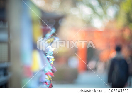 下鴨神社的秋天,神社內色彩繽紛的算命 下鴨神社的秋天,神社內色彩繽紛的算命 108285753