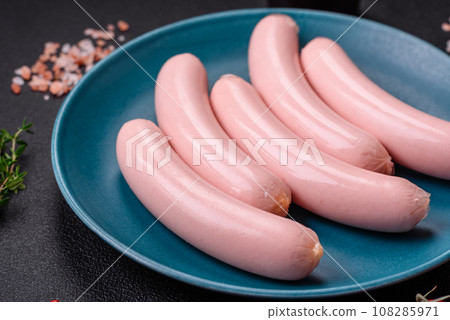 Delicious fresh vegetarian sausage or sausage made from vegetable protein tofu or seitan Delicious fresh vegetarian sausage or sausage made from vegetable protein tofu or seitan 108285971
