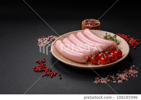 Delicious fresh vegetarian sausage or sausage made from vegetable protein tofu or seitan Delicious fresh vegetarian sausage or sausage made from vegetable protein tofu or seitan 108285996