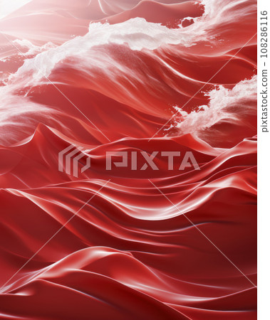 Silk in the colors flag of China 108286116