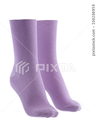 a pair of mauve socks a pair of mauve socks 108286959