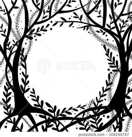 frame, tree, vector 108288787