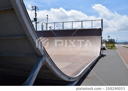 Skateboard practice area Skateboard practice area 108290053
