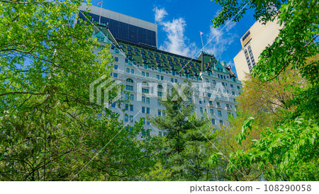 Plaza Hotel seen from New York's Central Park Plaza Hotel seen from New York's Central Park 108290058